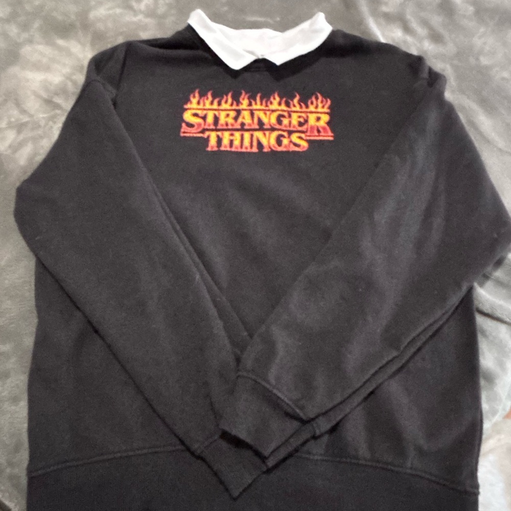 H&M Black Stranger Things Sweatshirt